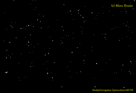 アンドロメダ座周辺の星図，星座線無