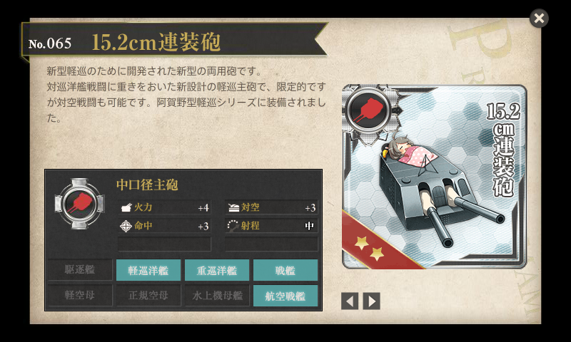 15.2cm連装砲