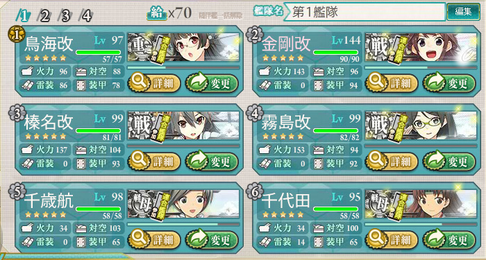 札：　連合艦隊