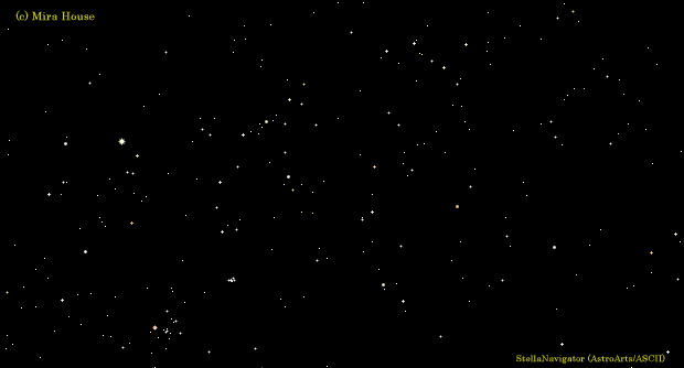 ペルセウス座周辺の星図，星座線無