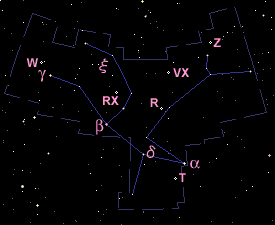 アンドルメダ座の星図