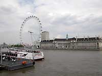 Westminster Millennium Pier and BA London Eye /D200