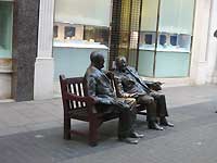 Churchill and Roosevelt statue by Lawrence Holofcener /Lumix FX33