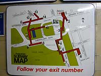 Marble Arch駅の出口マップ