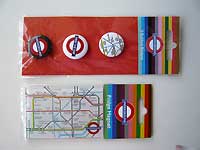 Badges and a magnet from London transport museum /FX33