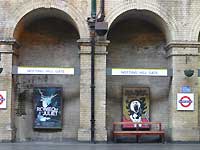 A bench of Notting Hill Gate /Lumix FX33