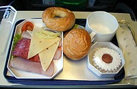 マレーブ・ハンガリー航空の機内食
